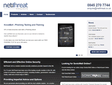 Tablet Screenshot of netthreat.co.uk